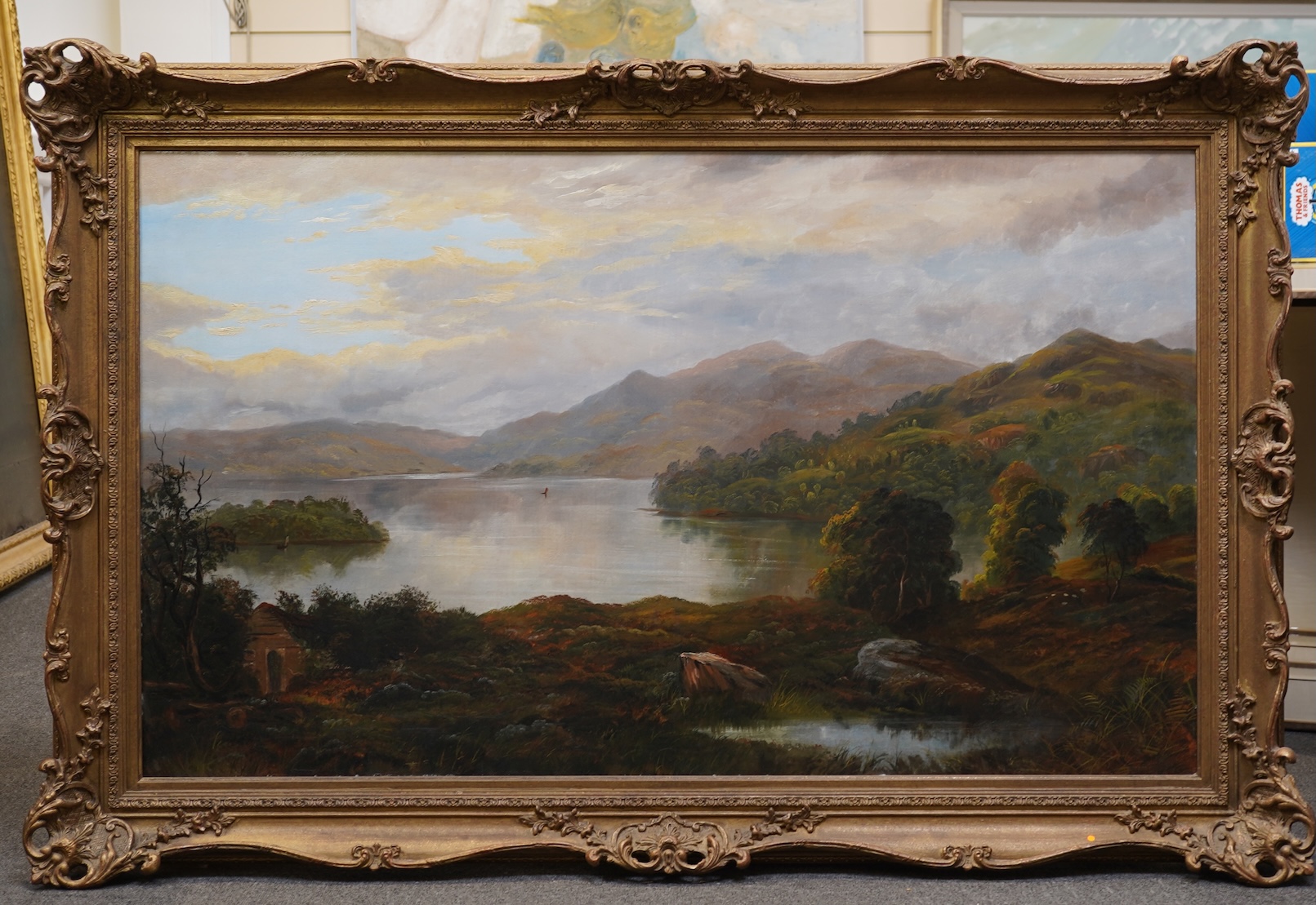 Manner of Sidney Richard Percy, (1821-1886), Scottish loch landscape